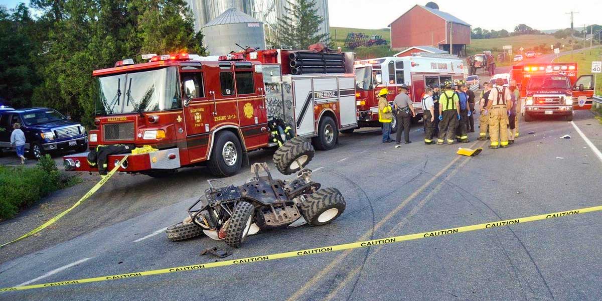 ATV accident scene