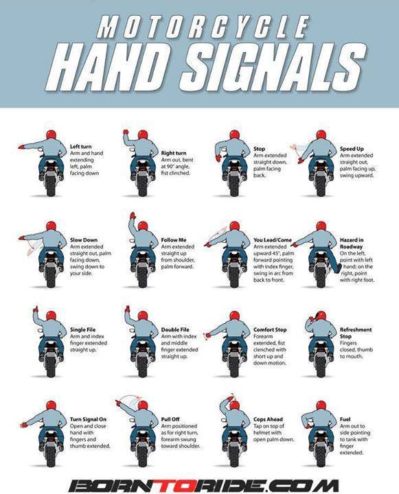 Hand Signals were used to let drivers know when you were going to