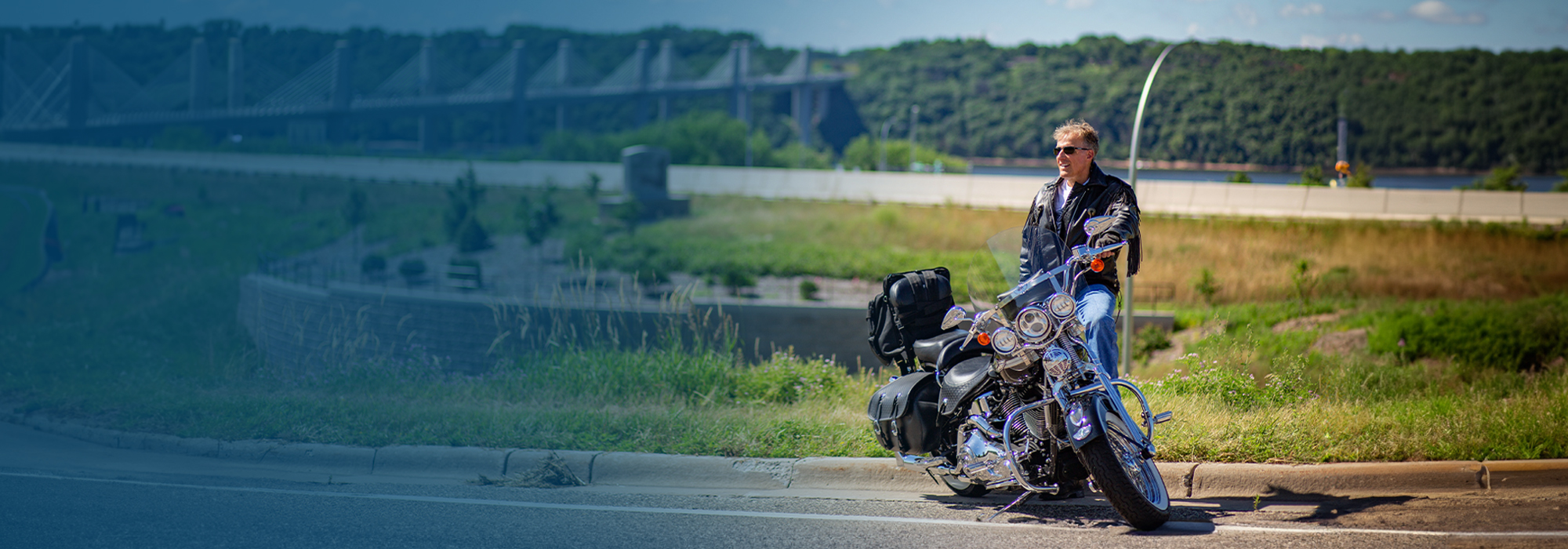 Rick and his motorcycle